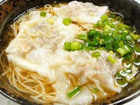 ちょっと上品、甘エビで作る海老雲呑麺